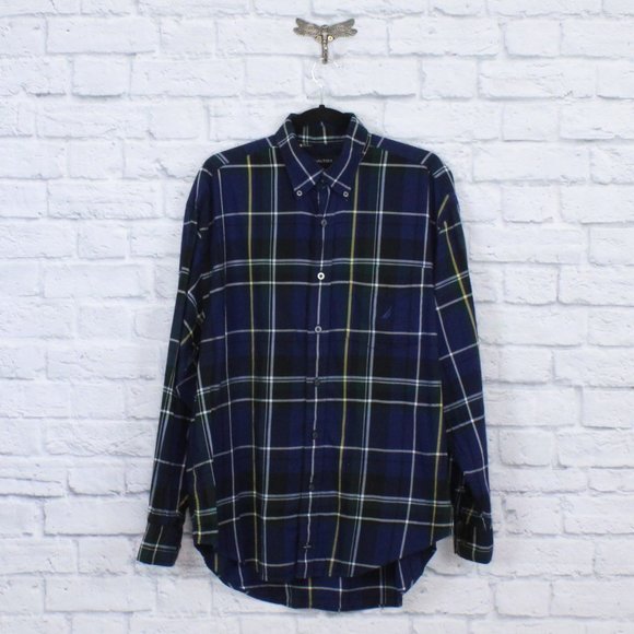 Nautica Other - NAUTICA Plaid Long Sleeve Button Down Shirt Size L